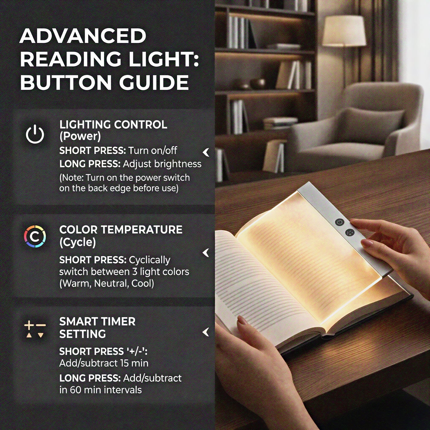 NO DISTURB BOOK LIGHT